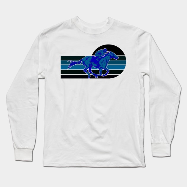 Horse Racing Long Sleeve T-Shirt by Shop Ovov